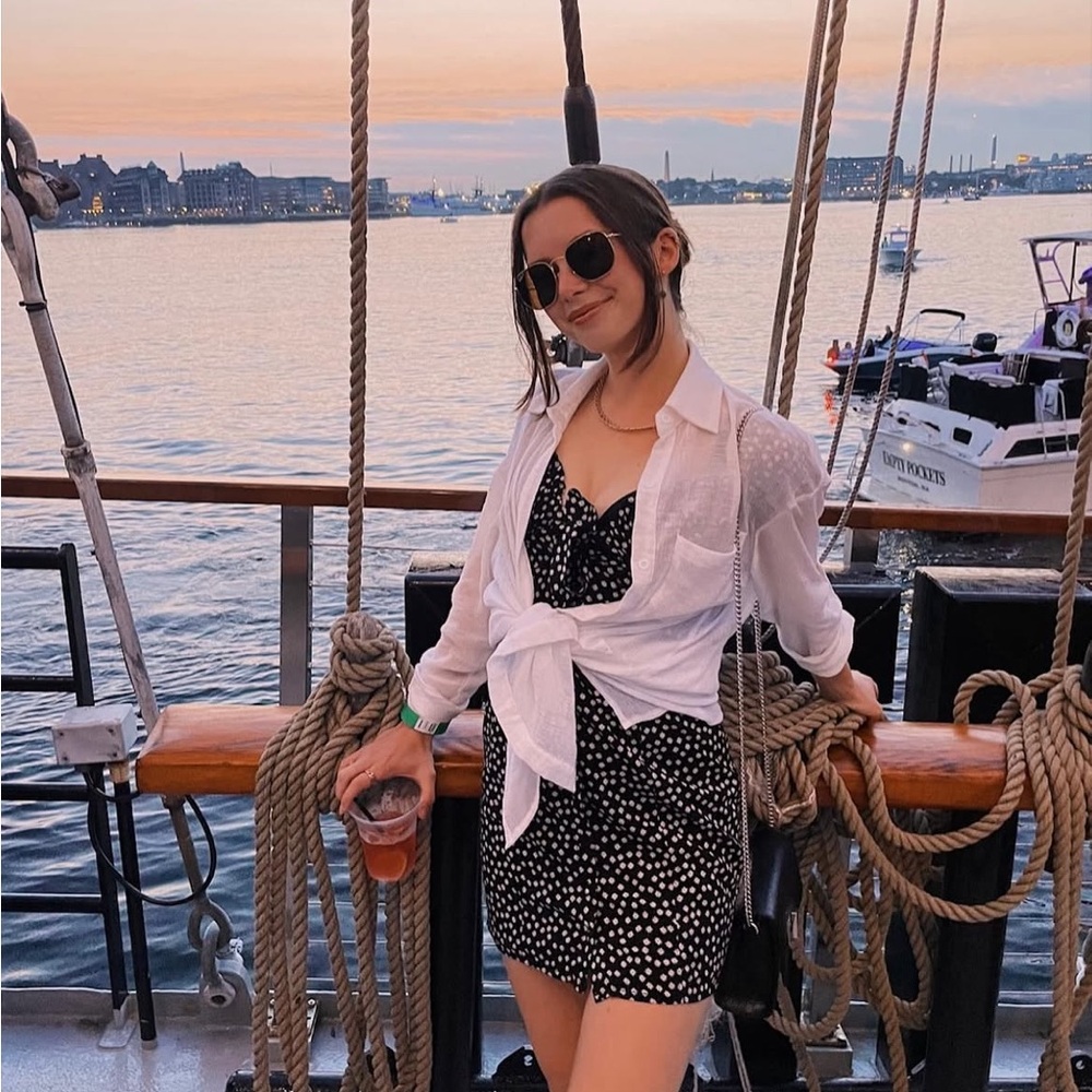 Princess Polly Black and White Mini Dress